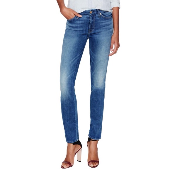7 For All Mankind Denim - 7 for all mankind short inseam karah straight 27